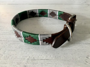 Custom Saddle Leather Dog Collar